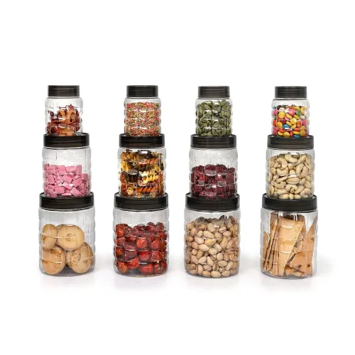 Image of CELLO Checkers Kitchen Storage Container Box Set of 12 Pcs (4 x 300ml, 4 x 650ml, 4 x 1200ml) 
