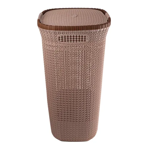 Image of Cello Creta Plastic Laundry Basket with Lid