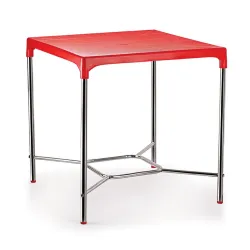 Cello Croma Four Seat Deluxe Dining Table (Plastic ,Red)