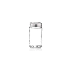 Cello Cube Glass Jar (Transparent, 2250ml)