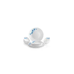 Cello Dazzle Opalware Dinner Set (18 Units, Blue Swirl)