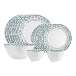 Cello Dazzle Series Celeste Opalware Dinner Set 20Pcs 