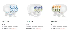 Cello Dinner Set starting @ ₹809