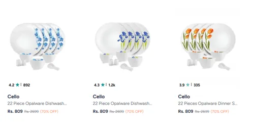 Image of Cello Dinner Set @ Up to 70% Discount