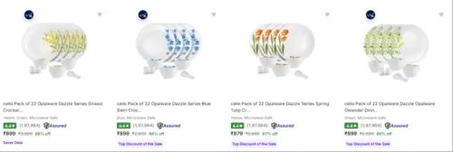 Image of Cello Dinner Sets upto 67% Discount