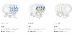 Cello Dinner Sets @ Up to 71% Discount
