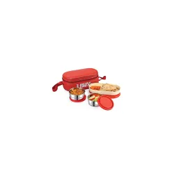 CELLO Double Treat Stainless Steel LunchBox