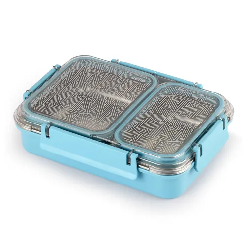 Image of CELLO Duo Big Insulated Stainless Steel Lunch Box Airtight Leakproof