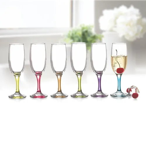 Image of CELLO Elegance Glass Champagne Tumblers (Set of 6)