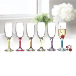 CELLO Elegance Glass Champagne Tumblers (Set of 6)