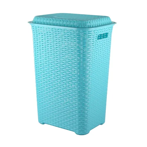 Image of Cello Eliza Plastic Laundry Basket with Lid 50 Ltrs