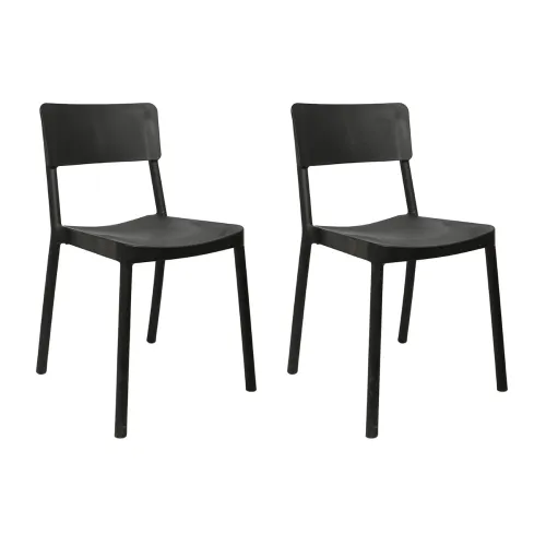 Image of Cello Eskimo Durable Plastic Chairs (2 Pack)