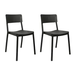 Cello Eskimo Durable Plastic Chairs (2 Pack)