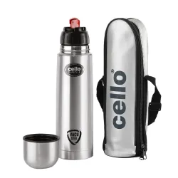 Cello Flipstyle Thermosteel Water Bottle 1000ml (Silver)