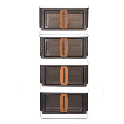 Image of CELLO Foldable Plastic Cupboard for Storage PP Cabinet for Clothes