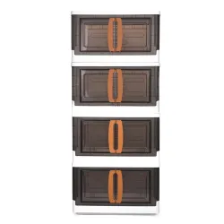 CELLO Foldable Plastic Cupboard for Storage PP Cabinet for Clothes