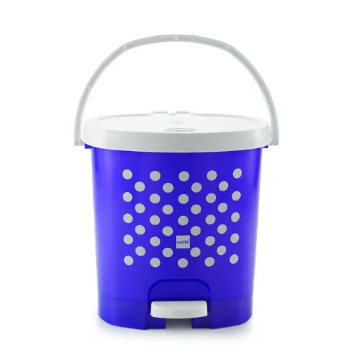 Image of Cello Fusion Plastic Pedal Dustbin, Big, Purple
