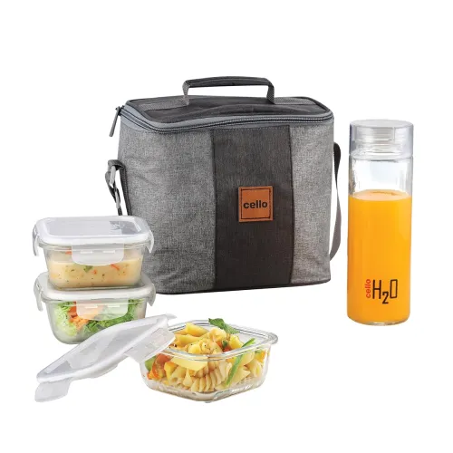 Image of CELLO Glassy Mix Lunch Box Set of 4 
