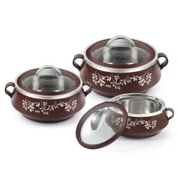 CELLO Glitter Casserole with Inner Steel 