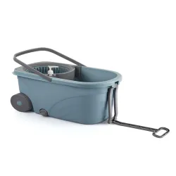 Cello Grey & White 3 piece Solid Plastic Bath Accessories Set