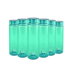 CELLO H2O Round Unbreakable Plastic Water Bottle | Lid is sealed by a silicone ring | Leak proof & break-proof |Best Usage for Office / School / College / Gym / Picnic / Home / Fridge | 1 Li...