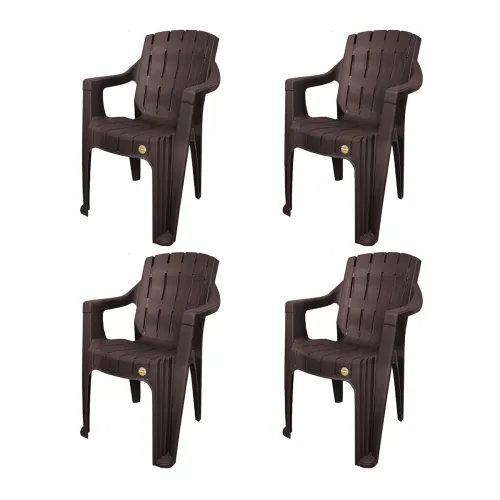 Image of Cello Hercules Chair Set of 4, Matte Brown 