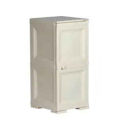 Cello Infiniti Mini 2 Storage Cabinet Plain (Cream )