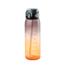 CELLO Inspire Large Sipper Water Bottle, 900ml Black | Food Grade, Leakproof, Easy to Carry | Gym Straw Water Bottle For Fitness, Office, School, Sports, Picnic, Travel & Outdoor Hydration