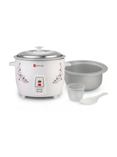 Image of cello Iris Rice Cooker with Single Bowl | Trivet Plate