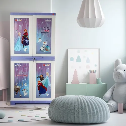 Image of CELLO Kidzbee Frozen Cabinet – Purple & White, Compact 