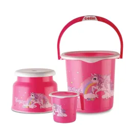 Cello Kidzbee Unicorn Splash Bathroom Set (Set of 3)