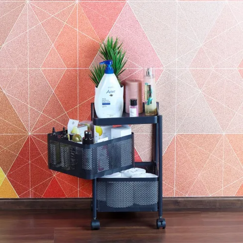 Image of CELLO Kitchen Pro Trolley with Wheels | Storage Organizer & Kitchen Accessories Items for Kitchen Storage Rack