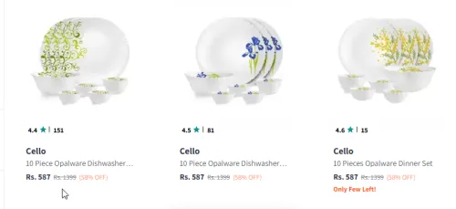 Image of Cello Kitchen Set Minimum 50% Discount