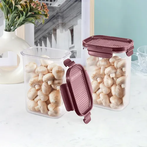 Image of CELLO Modulock Rectangular Kitchen Storage Containers Set of 2