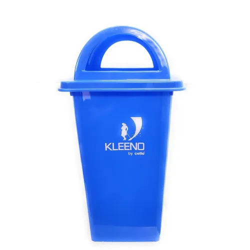 Image of Cello Kleeno Dome Lid Plastic Garbage Dustbin Bucket 110 LTR - Blue