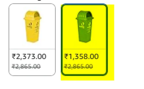 Image of Cello Kleeno Plastic Garbage Dustbin Bucket with Lid 110 liters