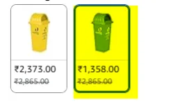 Cello Kleeno Plastic Garbage Dustbin Bucket with Lid 110 liters