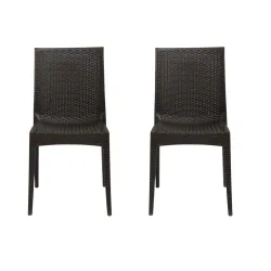 Cello Kraft Chair Set Pack of 2 - Pearl Brown | Strong and Durable | Easy to Clean | Chair for Living Room, Bed Room, Ki