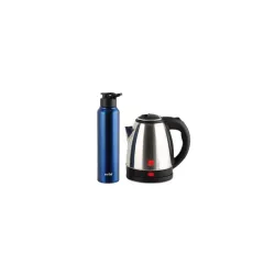 CELLO Lifestyle Stainless Steel Electric Kettle 1.5L + Sippa Steel Water Bottle combo