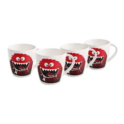 Cello Melamine Mug - Set of 4, Multicolor, 200ml