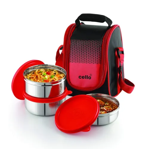 Image of CELLO MF Plastic Matiz Lunch Box (375ml , Red) 