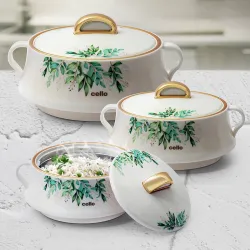 cello Midas Pack of 3 Thermoware Casserole Set  