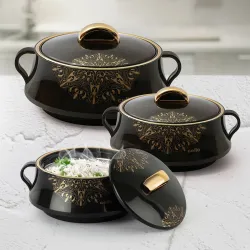 cello Midas (500+1000+1500) Pack of 3 Thermoware Casserole SetÂ