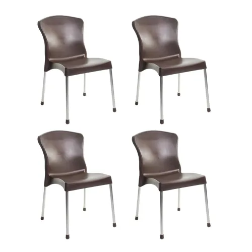 Image of Cello Milano Cafeteria Set of 4 Chairs