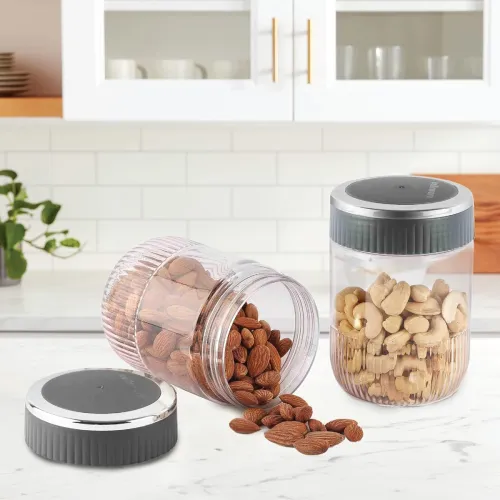 Image of CELLO Mint Storage Canister For Kitchen Set of 2
