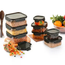 CELLO Modulock Pet Storage Container For Kitchen Set of 9 Pcs  (1000ml x 3, 600ml x 3, 260ml x 3