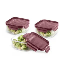 CELLO Modulock Square Kitchen Storage Containers Set of 2