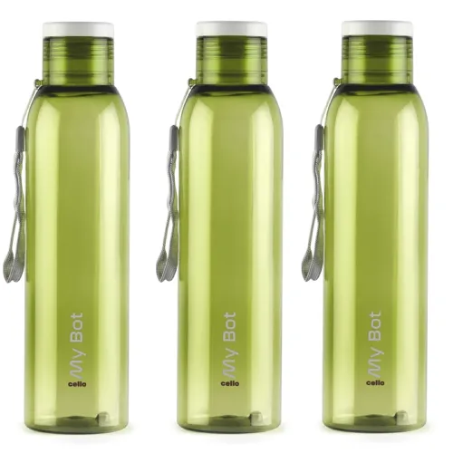 Image of CELLO My Bot PET Bottle | 100% food grade | Leak proof and Break proof | Perfect for staying hydrated at the school,coll