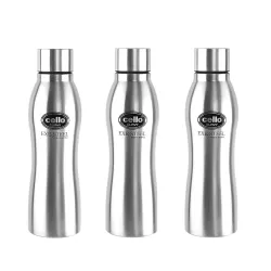 CELLO New Curvy Stainless Steel Water Bottle Set of 3 
