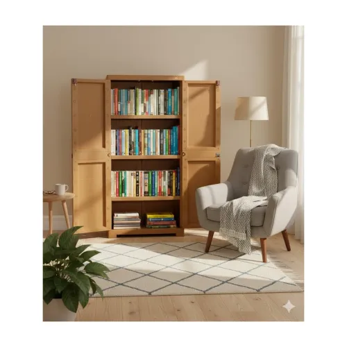 Image of Cello Novelty Big Bookshelf, Sandalwood Brown